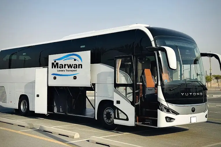 50 Seater Bus Rental Dubai | Hire Luxury 50 Seat Coach with Driver